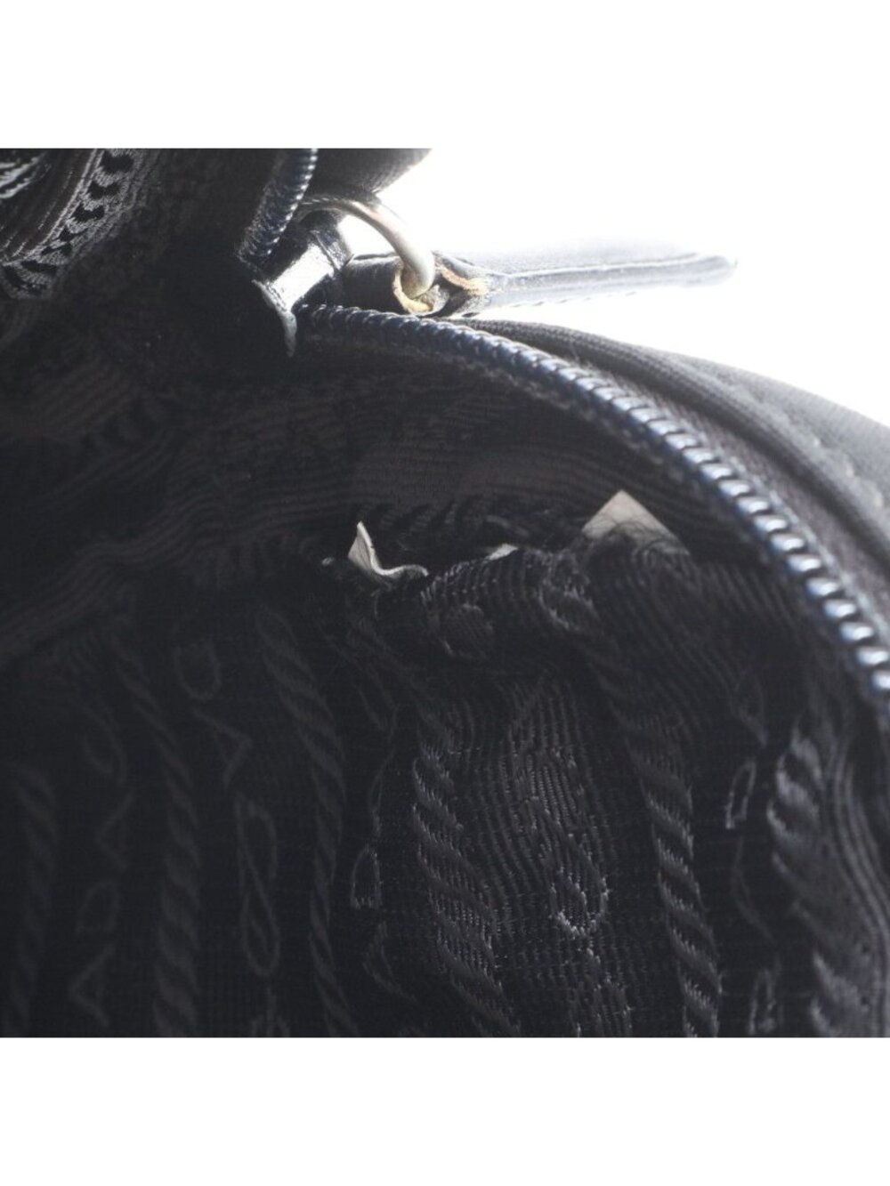 ★SOLD★ Prada 2-Way Belt Bag Crossbody Body Waist Pouch Shoulder Tote Black Ree - Picture 8 of 9